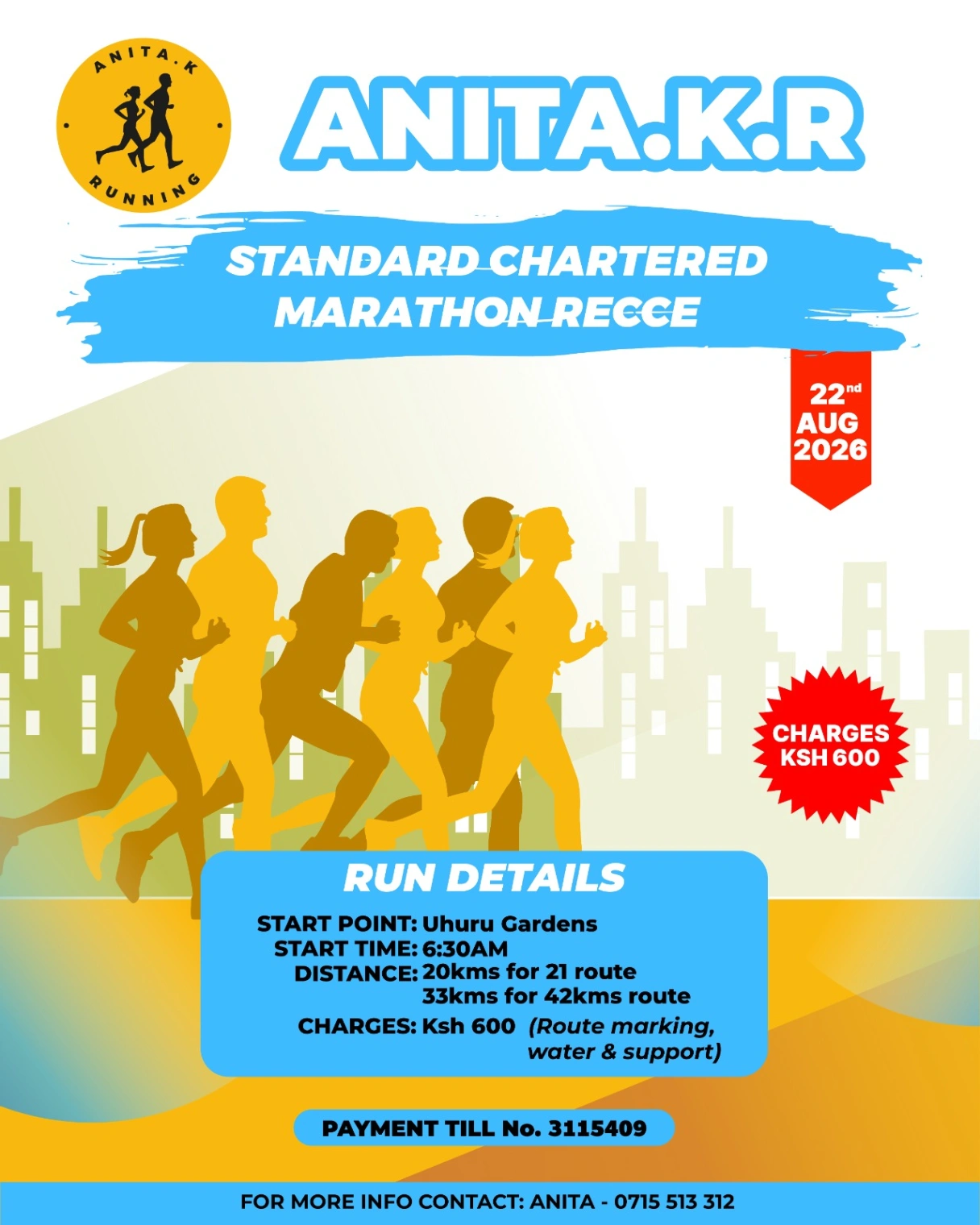 Standard Chartered Marathon Route Recce