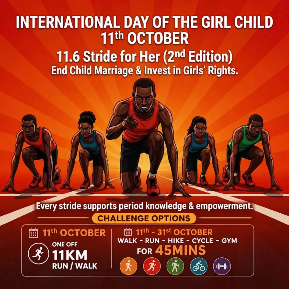 11 .6 strides for her